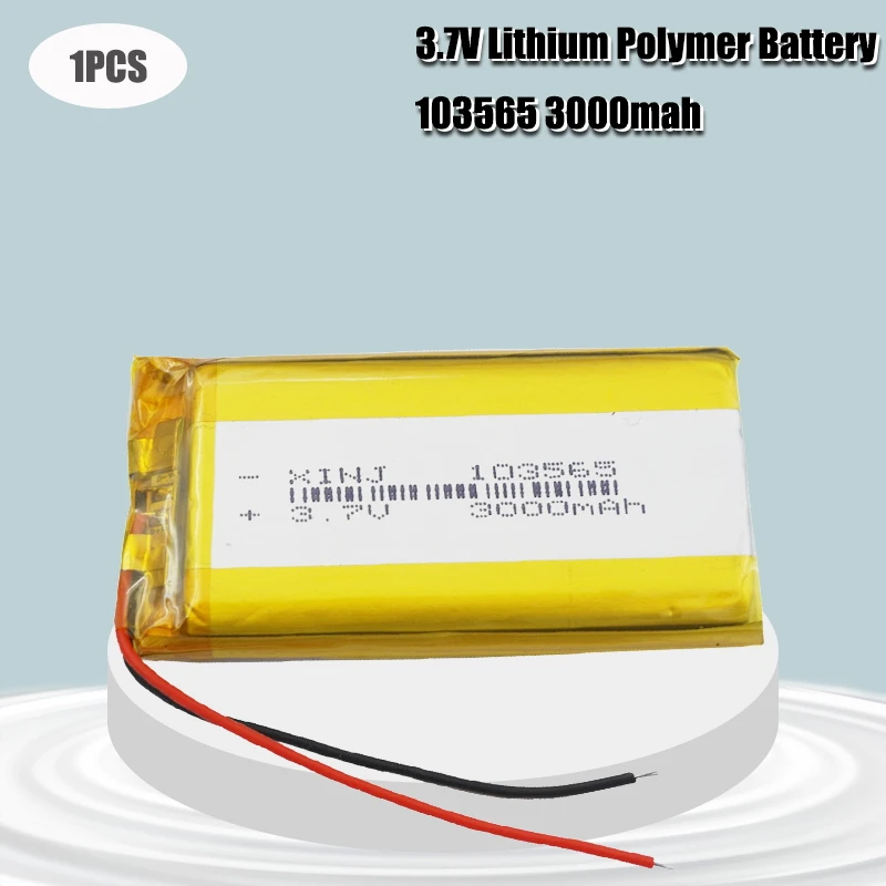 103565 3 7 V Li-Ion Lipo Li-Po 3000mAh батарея Замена литий-полимерный аккумулятор замена для DVD GPS