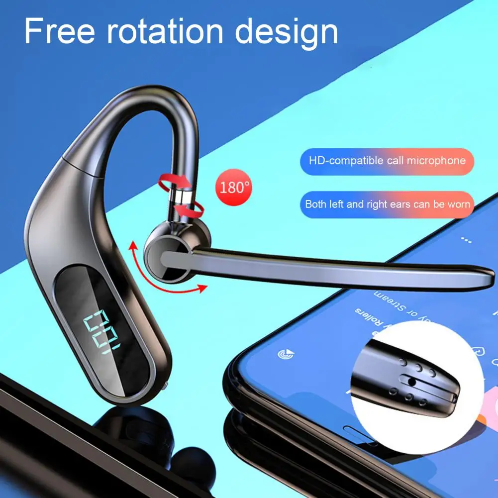 Hot Sales Draadloze Koptelefoon Handsfree Ruisonderdrukking Bluetooth-Compatibel 5.0 Oorhaak Sport Hoofdtelefoon Voor Mobiele Telefoon