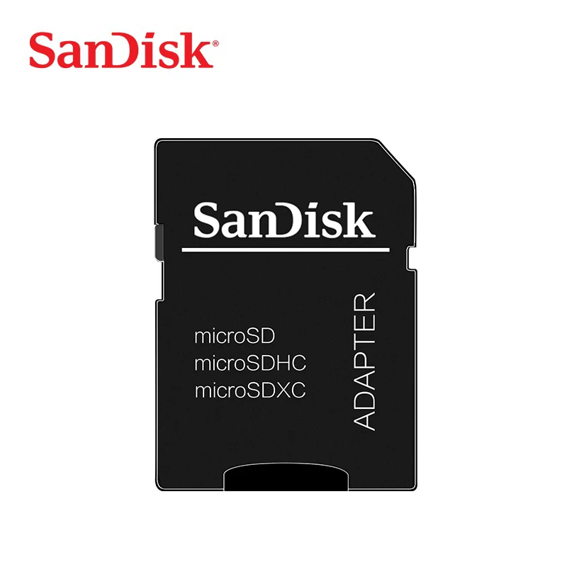 SanDisk карта Micro SD 16 г 32 г 64 г 128 г C10 U1 A1 карта памяти Micro TF флэш карта SDXC SDHC скорость до 98 м/с для телефона компьютера - Емкость: ADAPTER