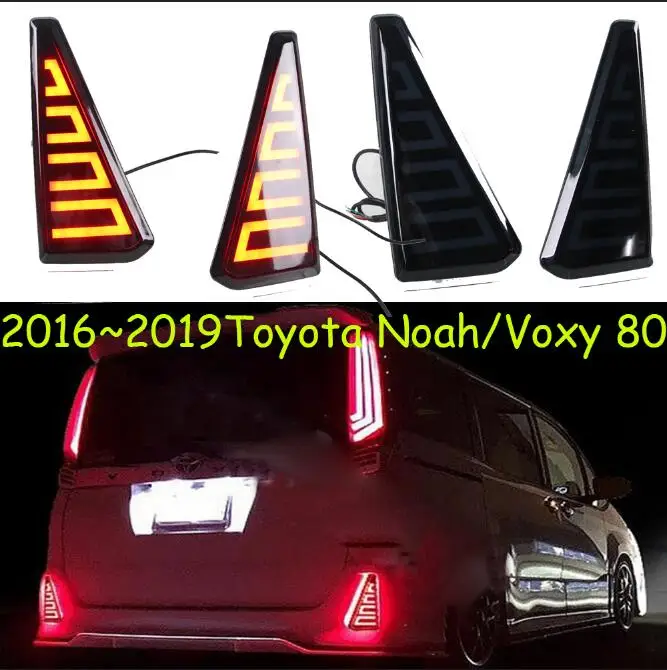 black 1 комплект Автомобильный Стайлинг для хвостовой лампы для TOYOTA VOXY 80 задний фонарь~ 2019y taillamp для Toyota VOXY задний фонарь VOXY80 светодиодный - Цвет: black