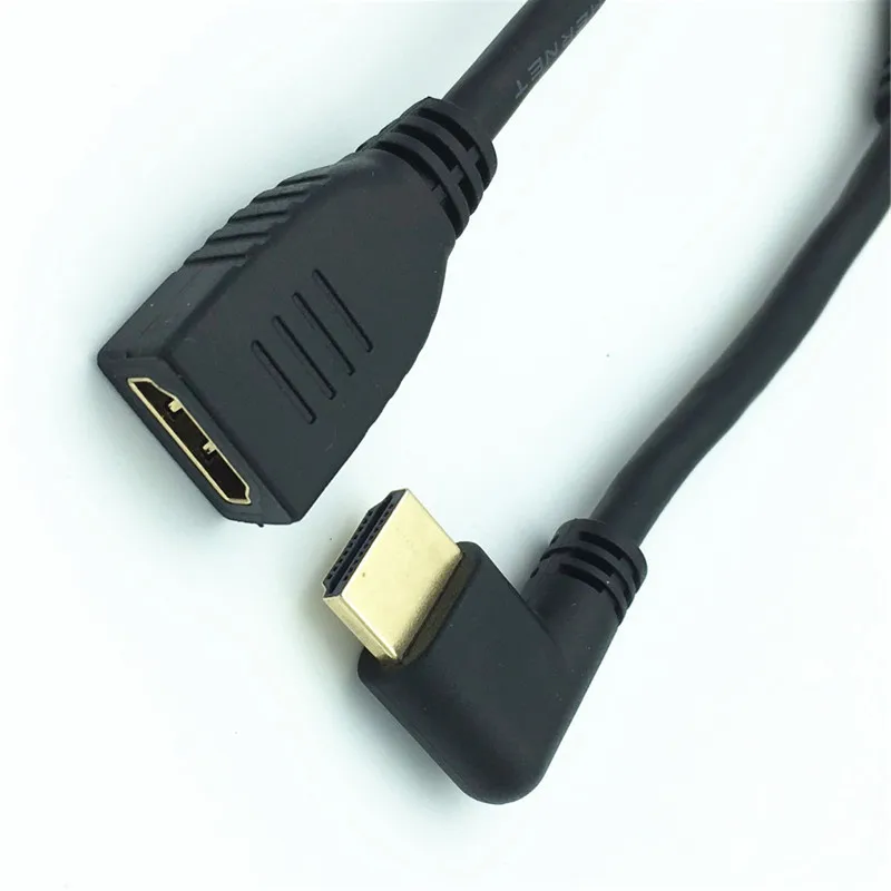 HDMI удлинитель для мужчин и женщин удлинитель адаптер угловой разъем поддержка 4 к* 2 к 60 Гц 2,0 в для HDMI сплиттер коммутатор HDTV lcd PC - Цвет: Right