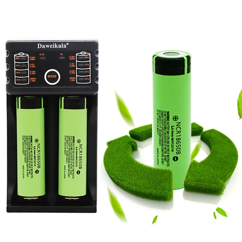 NCR18650B 3,7 v 3400 mah 18650 литиевая аккумуляторная батарея для фонариков батареи+ 1 шт 18650 зарядное устройство