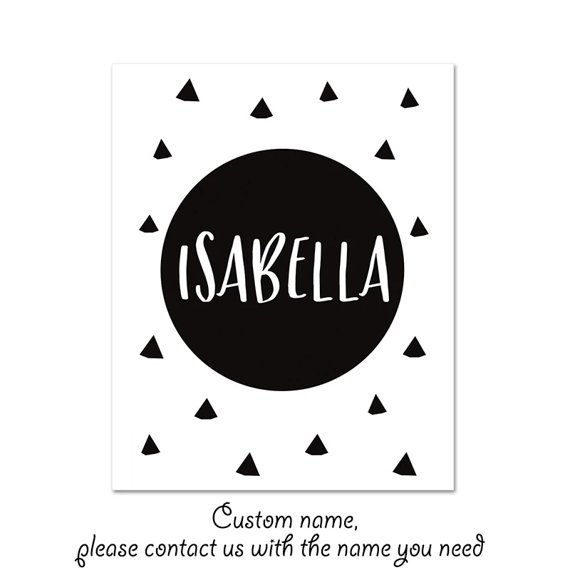 Black-White-Cartoon-Bear-Rabbit-Baby-Nursery-Wall-Art-Canvas-Poster-Custom-Name-Print-Painting-Nordic (6)