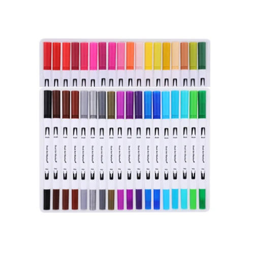 36 Colors White Акварельные кисти, ручки, маркеры для творчества, эскизная ручка, набор кистей для рисования 12 24 36 48 60 72 100 120 цветов, профессиональные маркеры для школы - Цвет: 36 Colors White