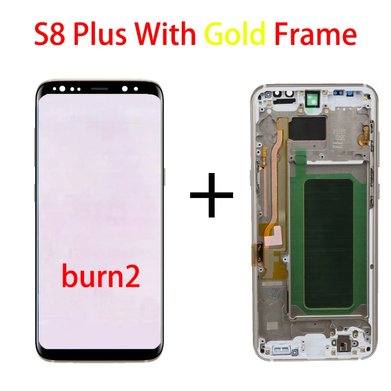 mobile phone lcd screens Original For Samsung Galaxy S8 plus G955 G955F g955u S8plus Lcd Display With Touch Screen Digitizer 6.2'' AMOLED burn shadow screen for lcd phone cell Phone LCDs