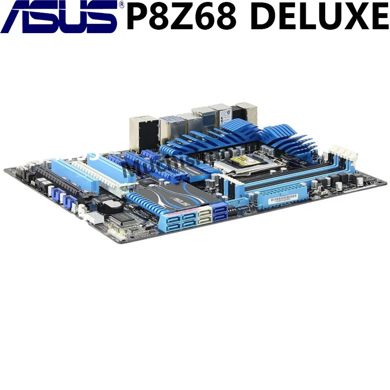 ASUS P8Z68 DELUXE 100% Original motherboard LGA 1155 Core i7 i5 i3 DDR3 32GB USB3.0 USB2.0 Z68 Desktop Computer Mainboard Used