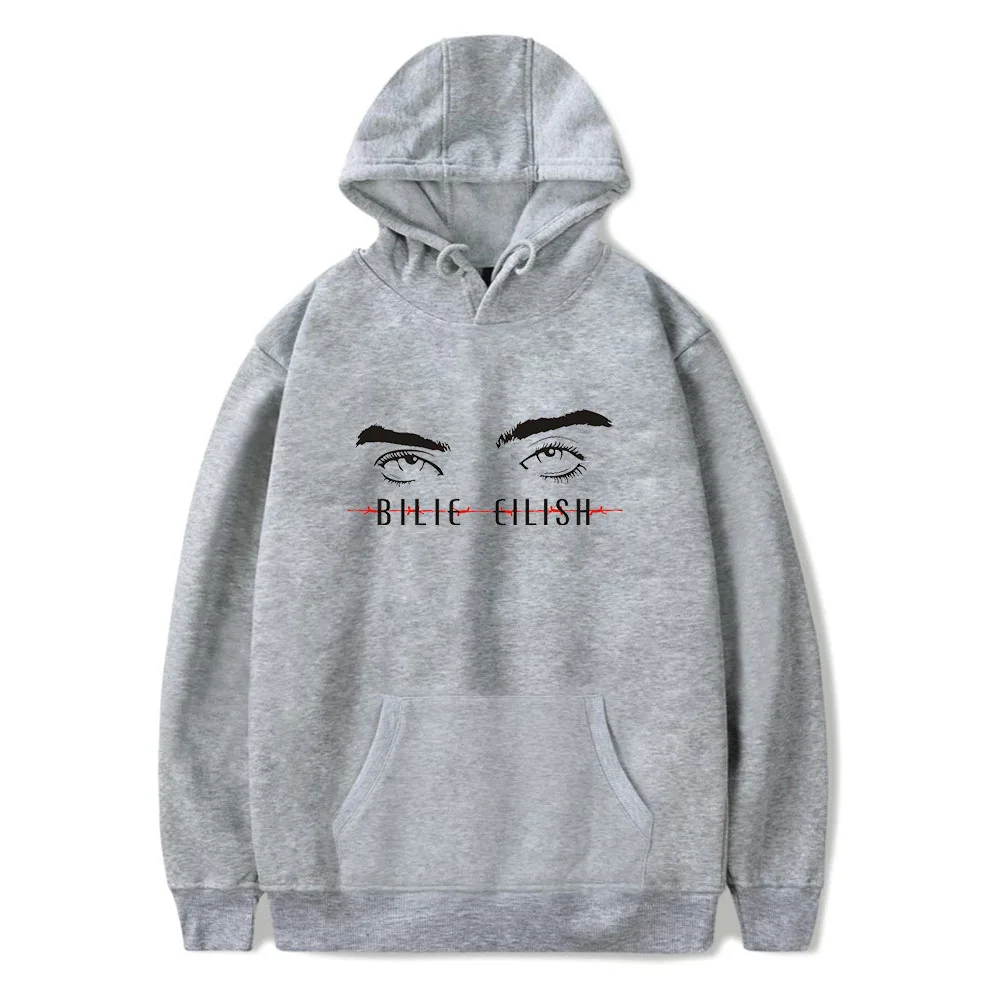 HOODIES Billie Eilish, толстовка с капюшоном, топы с капюшоном, толстовки, Модные осенние свободные топы, сексуальные K-pops Harajuku топы, свитшоты для женщин и девушек - Цвет: HOODIES