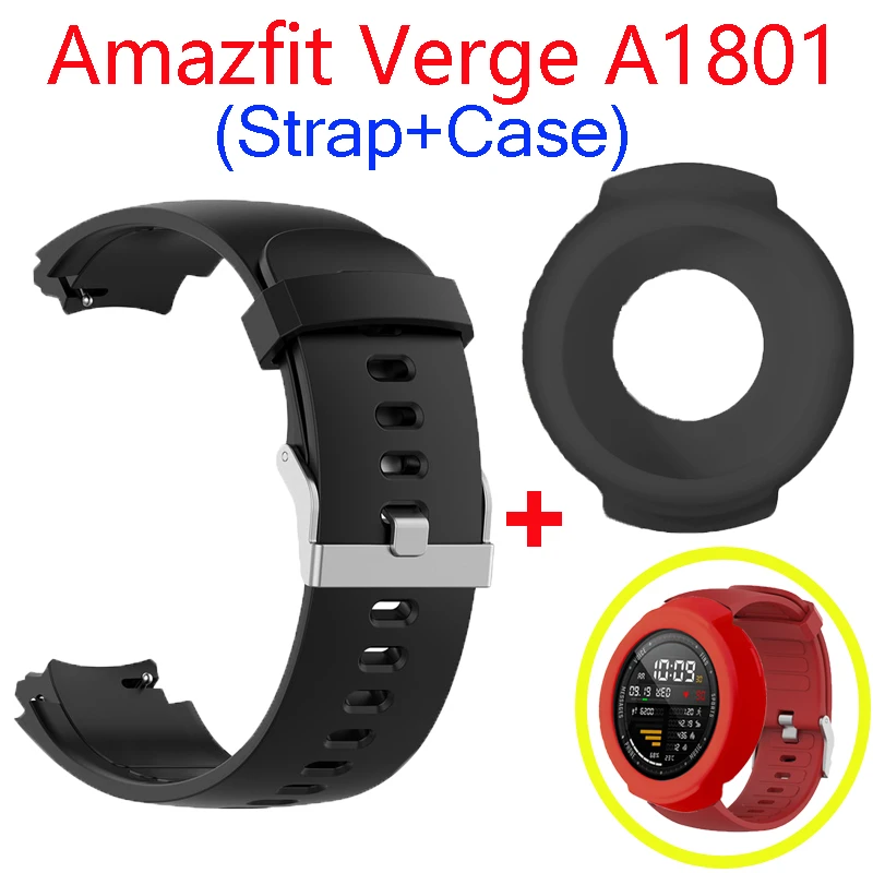 2in1 Bracelet For Amazfit Verge Strap SmartWatch Band For Xiaomi Amazfit  Verge lite Case Cover Silicone Protector Frame bumper|Smart Accessories| -  AliExpress
