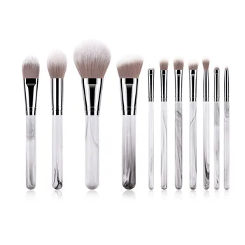 

11PCS Makeup Brush Set Nylon High-end Fashion Landscape Rural Powder Painting The Latest Style Make Up Brushes Tools T11014