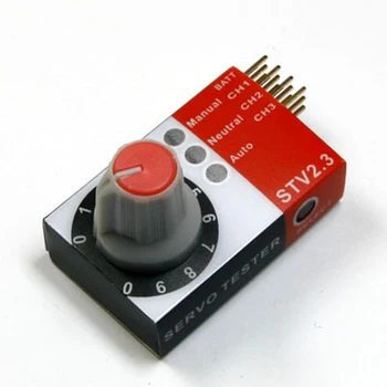 

1PCS STV2.3 Servo Tester ESC Steering Gear Rudder Detector DC 4.8V-6V DIY Spare Parts for RC Aircraft Micro Drone FPV Quad