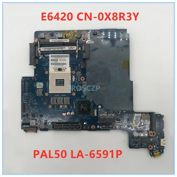 

Free shipping For E6420 Laptop motherboard CN-0X8R3Y 0X8R3Y X8R3Y PAL50 LA-6594P 100% working well