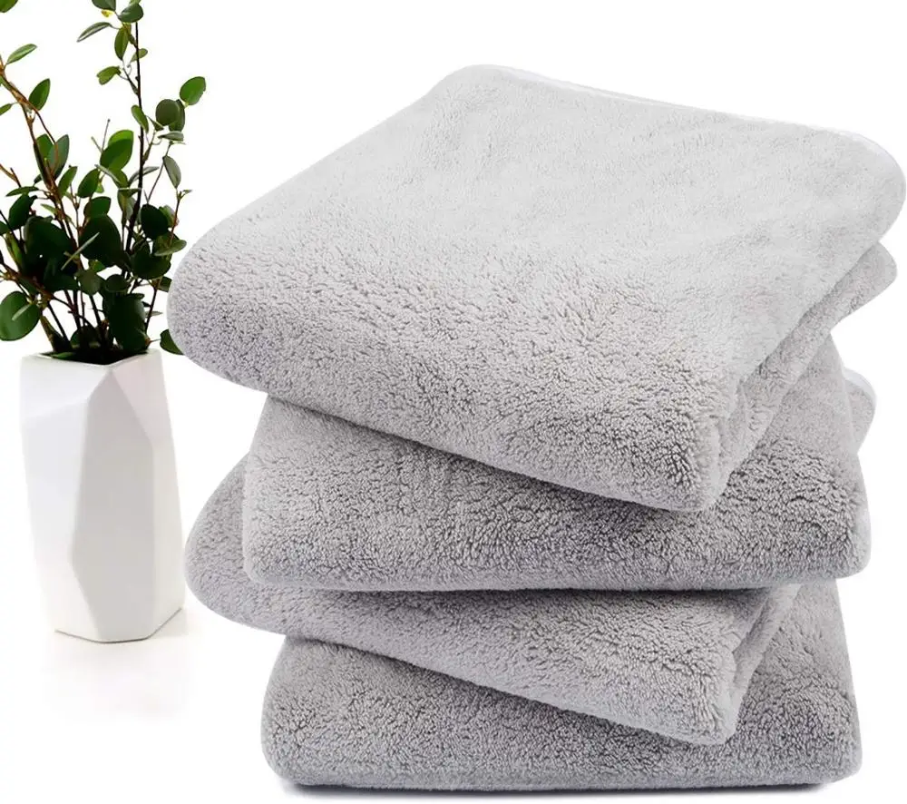 Роскошные мягкие полотенца для рук из микрофибры для ванной комнаты, супер абсорбирующее полотенце для мытья лица, быстросохнущее полотенце для спортзала, идеально подходит для дома, фитнеса - Цвет: grey