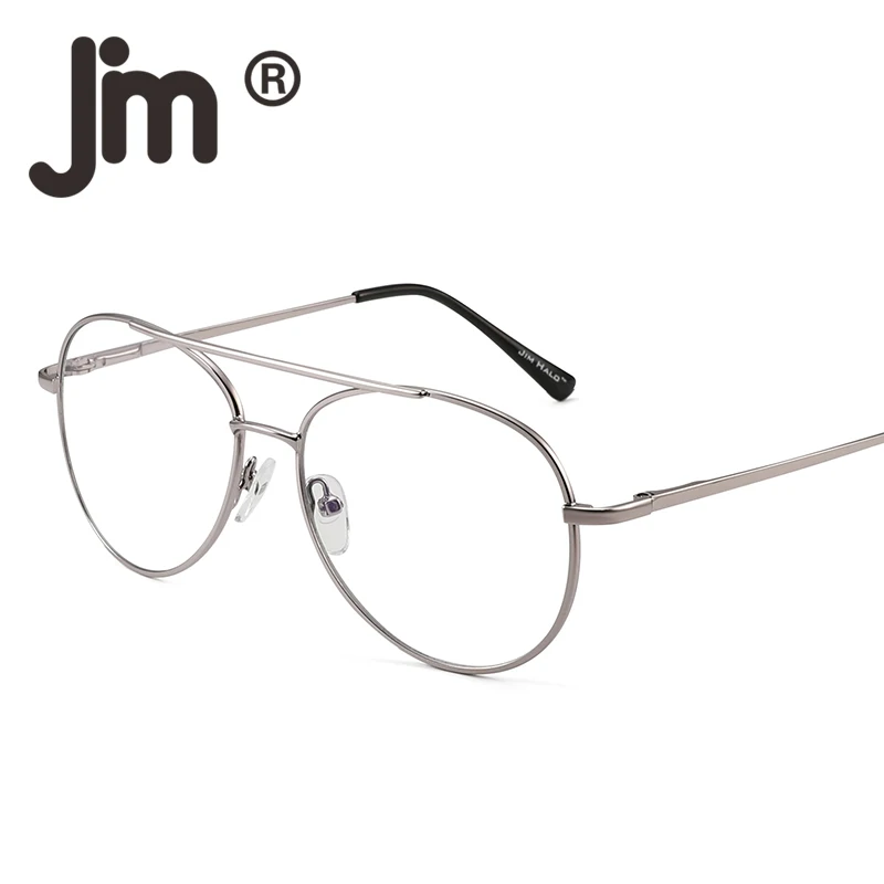 

JM Blue Light Blocking Computer Glasses Reduce Eye Strain Metal Frame Glasses for Men Women