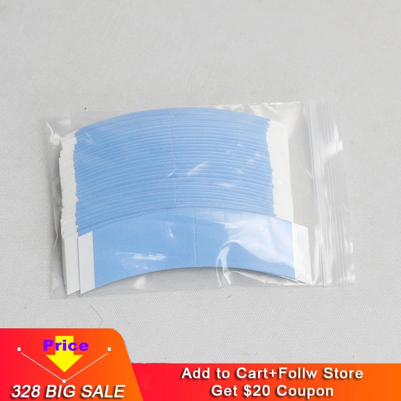 

Tape Lace Front Hair System Tape Toupee Hairpiece Tape Adhesive Strips Wig Tape Double Sided Shape C Contour 36 Pieces Per Bag
