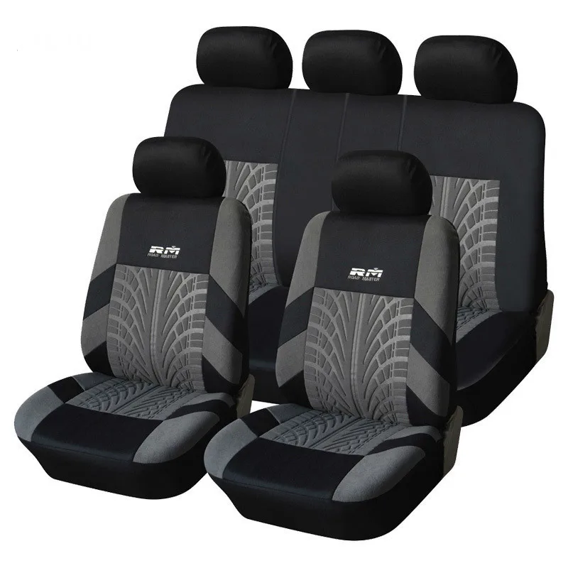

Hot Sale 9PCS and 4PCS Universal Car Seat Cover Fit Most Cars with Tire Track Detail Car Styling Car Seat Protector