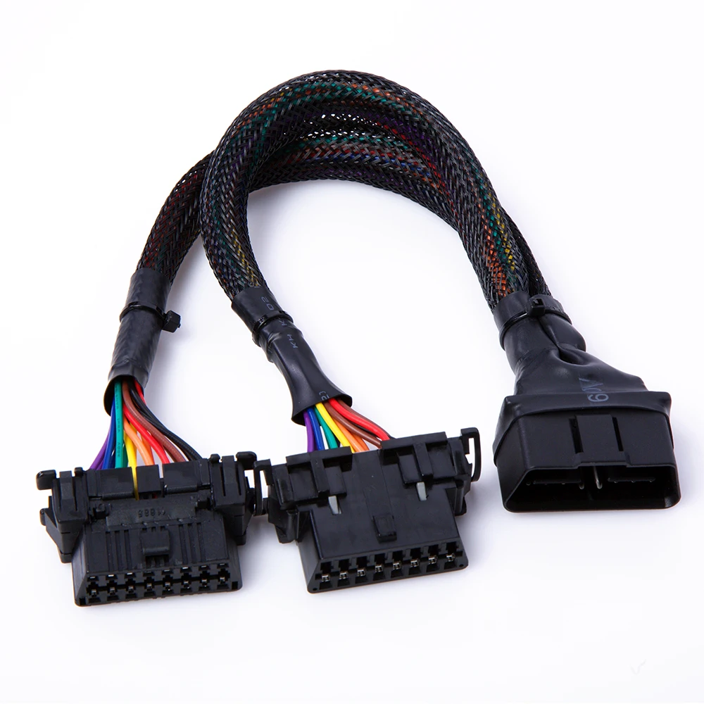 Original car OBD2 One to Two Extension Line Car ECU Connection Conversion Plug 16Pin OBDII 30cm cable |