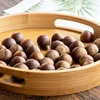 Wooden Round Serving Tray Wood Plate Tea Food Dish Drink Platter Multipurpose 6