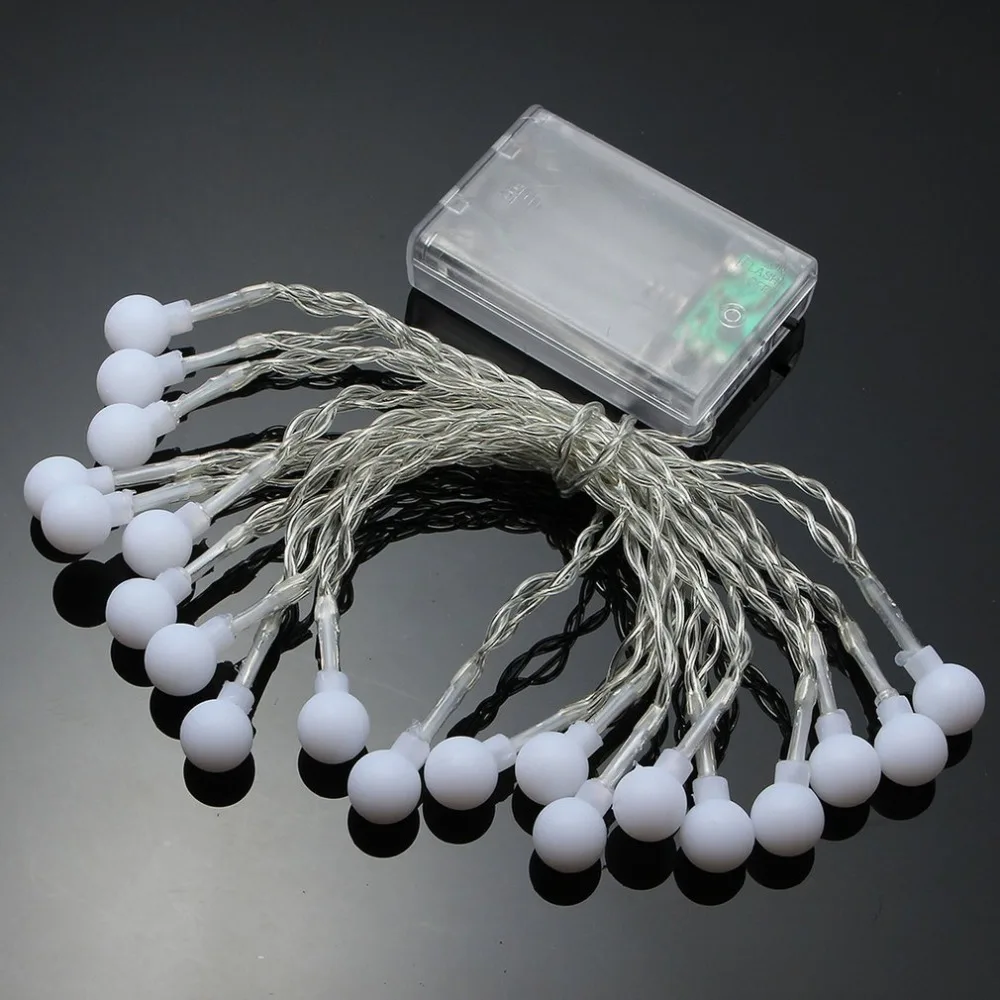 ICOCO 2 м 20 Led вишневые шары сказочная гирлянда декоративный светильник на батарейках Свадебная вечеринка Рождественская гирлянда декоративный светильник