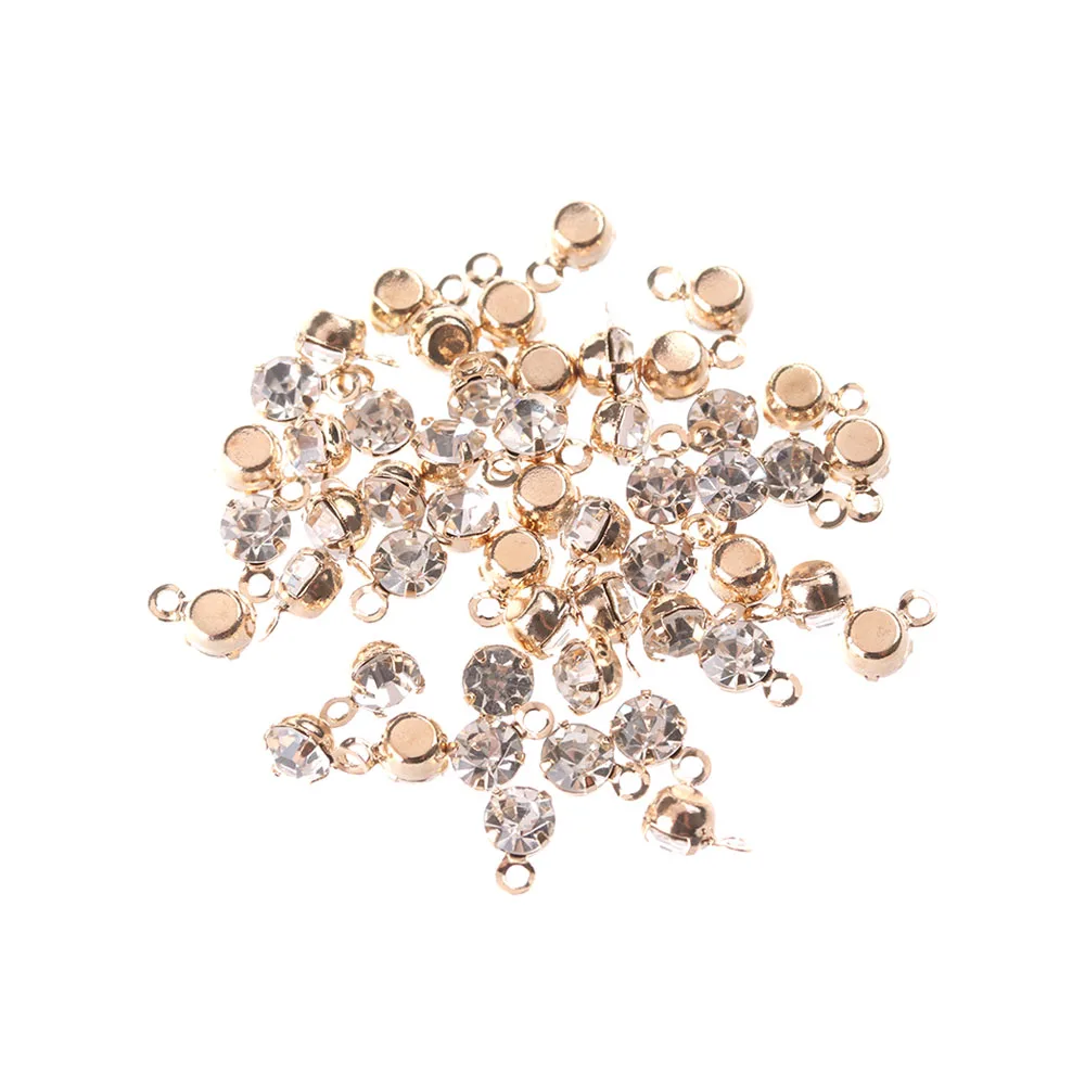 Mini Rhinestone Buckle DIY Doll Accessories