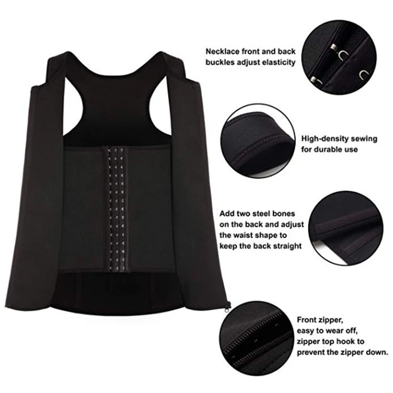 Men Tummy Control Vest With Back Support