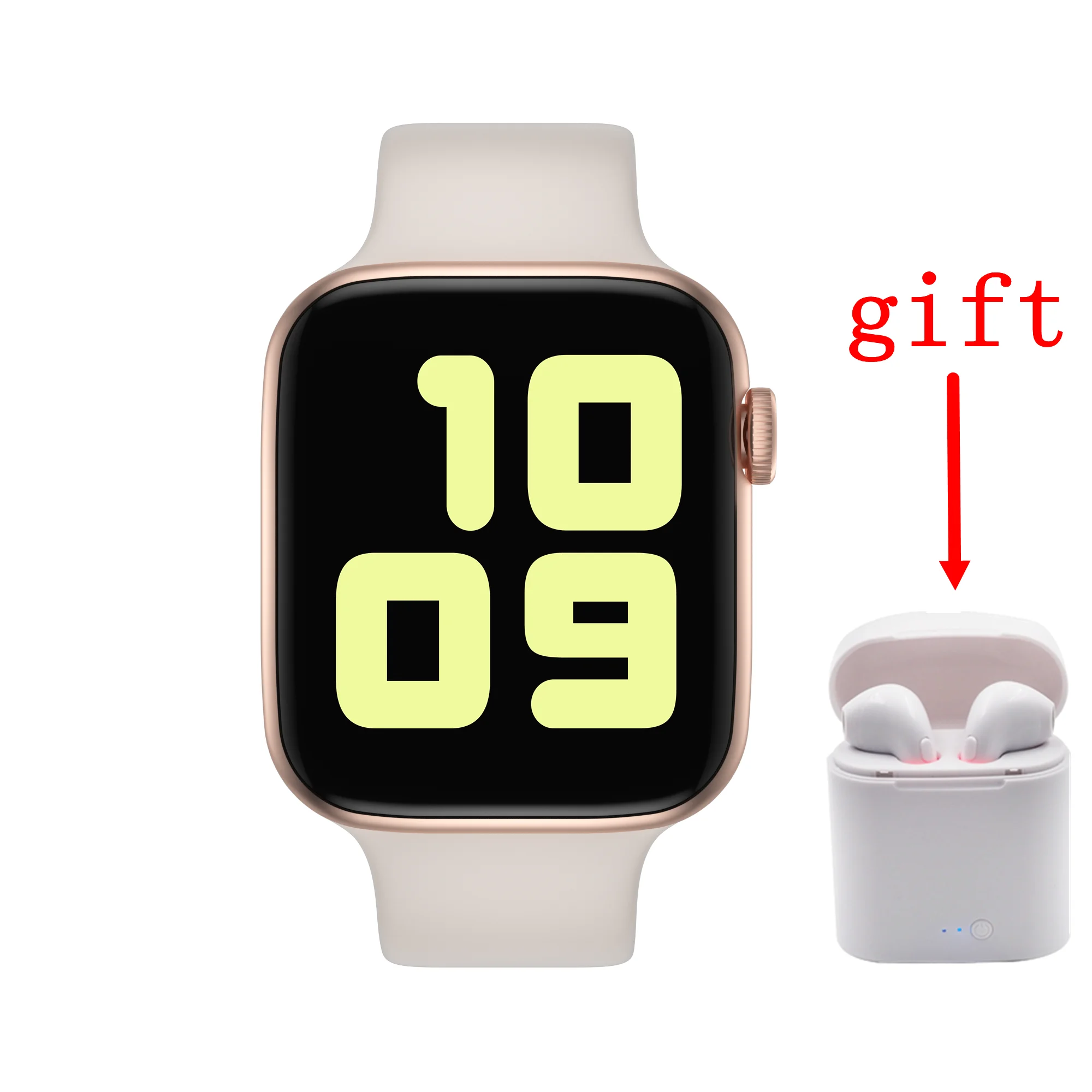 Полный сенсорный смарт часы сердечного ритма Bluetooth вызова музыка фитнес трекер