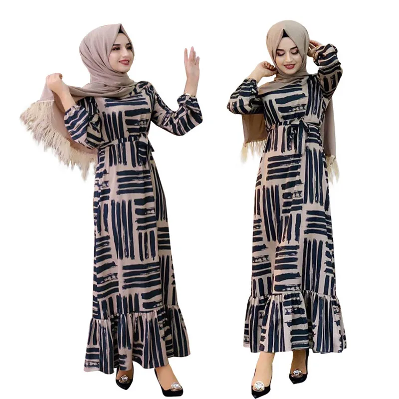 

Dubai Abaya Turkey Muslim Fashion Hijab Dress Islam Clothing Abayas women outwear Long Robe Gowns Tunic Jubah Ramadan Arab MSL15