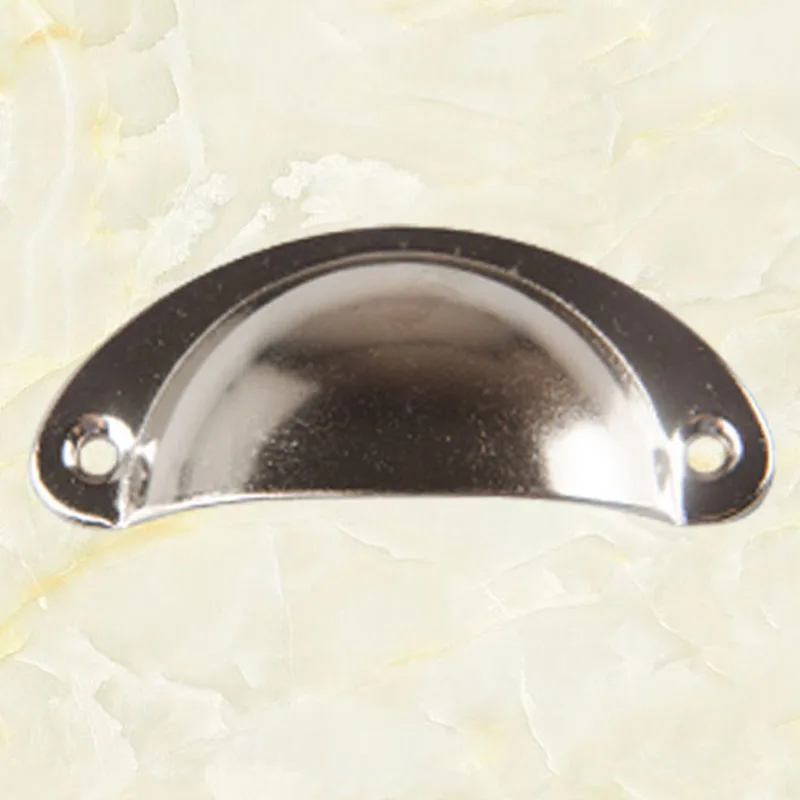 Silver Бронзовая дверная ручка для ящика, винтажная ручка для ящика шкафа, ручная мебельная фурнитура для ящиков, ручка, аксессуары для дома - Цвет: Silver