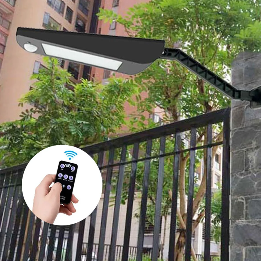 Upgraded 66 Led Solar Light Outdoor Waterproof Lighting For Garden Wall Two Angles Rotable Pole Solar Lamp With Three Modes (22)