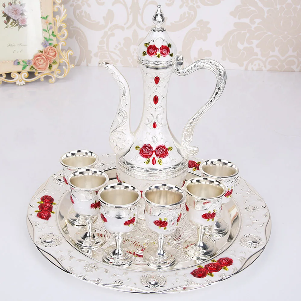 

8x Wine Pot Cups Set Home Wedding Birthday Gift Dining Table Kitchen Decoration