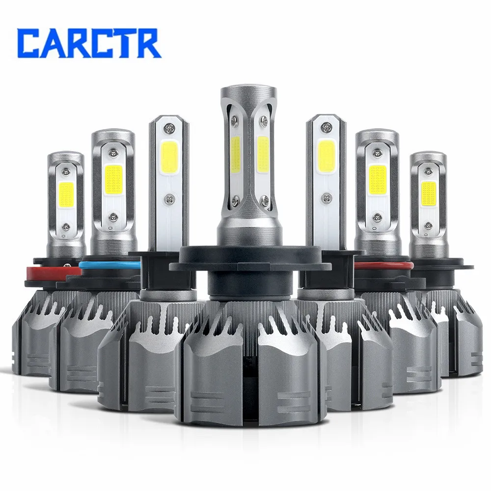

CARCTR H11 Led Headlight Bulb Auto Light H7 LED H4 H1 H8 880 H3 9005 9006 6000K 72W 6000LM Car Headlamp 12V LED Lamps for Cars