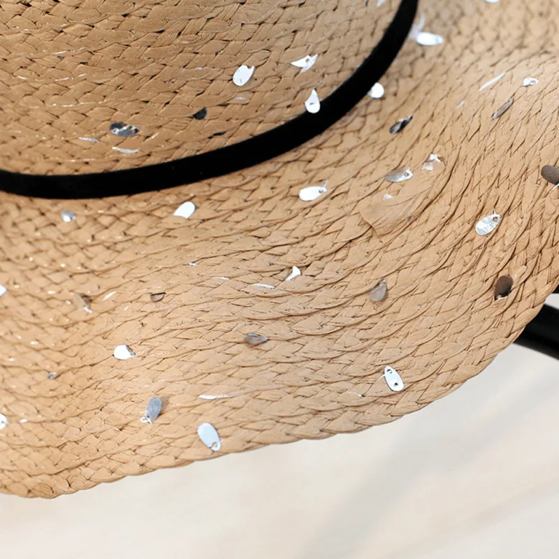 Hirigin Sommer Floppy Strohhut Damen breiter Krempe Strand Hut Sonne faltbare cappe