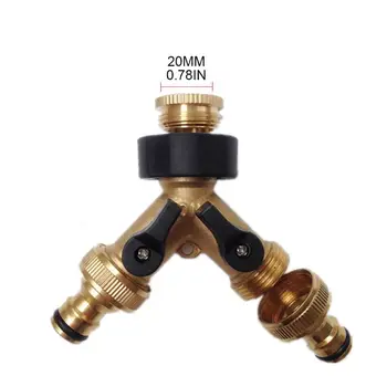 

Garden Hose Connector 3 Way Splitter Tap Diverter Outlet Hose Spigot Adapter
