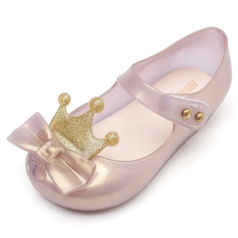 girls leather shoes Mini Mlsa Classic Crown 2021 Beach Sandals New Summer Cute Cartoon Jelly Shoe Girl Non-slip Kids Toddler Shoes for Kids Girls boy sandals fashion