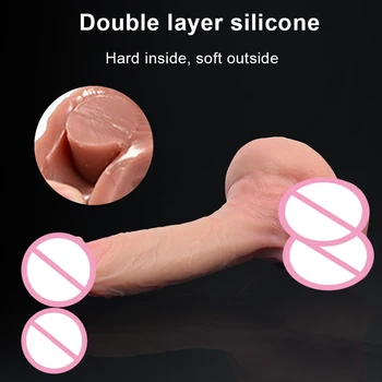 Soft Skin Realistic Dildo Cock for Women Huge Big Penis with Suction Cup Sex Toy Private Multiple Size Fake Penis Anal Butt Plug 3