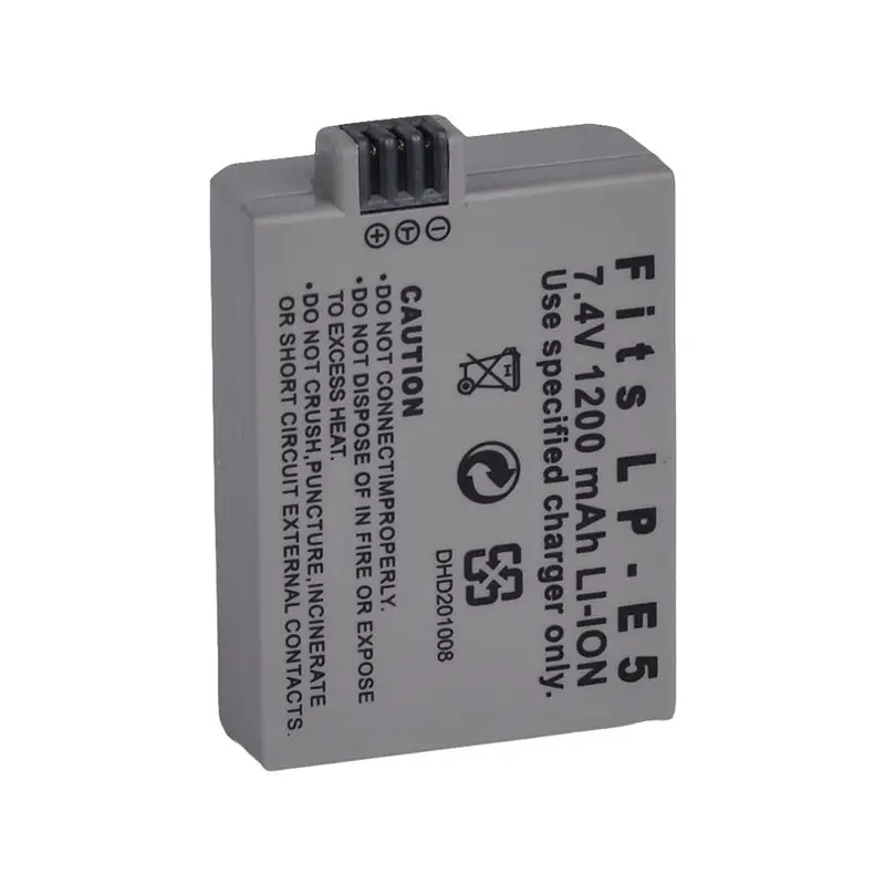 2x1200mAh LP E5 батарея + USB зарядное устройство для Canon 450D 500D 1000D XS Rebel X BG E5|Зарядные