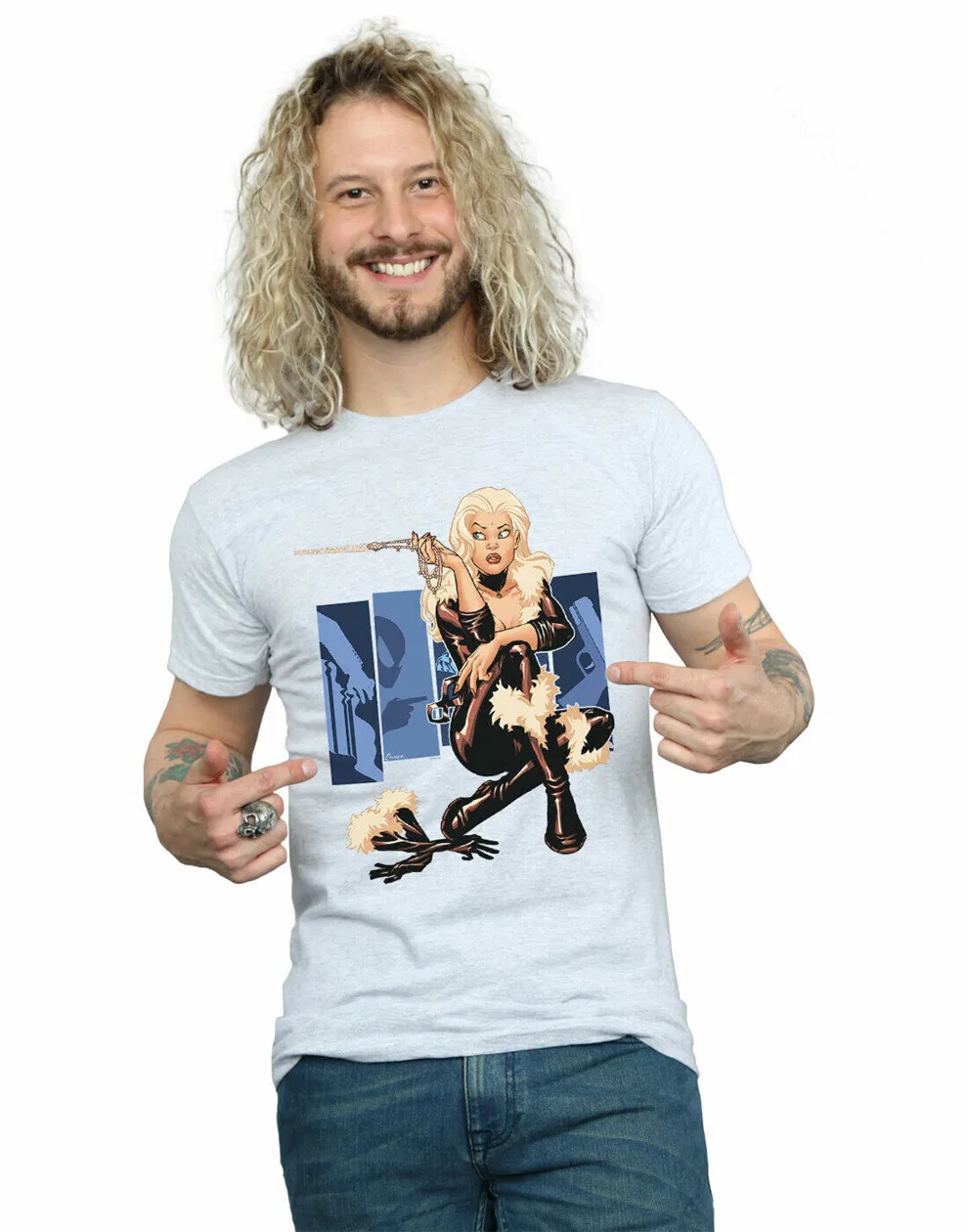 Marvel Men'S Black Cat Cover T Shirt 