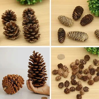 

1-15cm pine cone Christmas pendant festival decoration Christmas tree decoration dry flower pine tower handmade DIY material