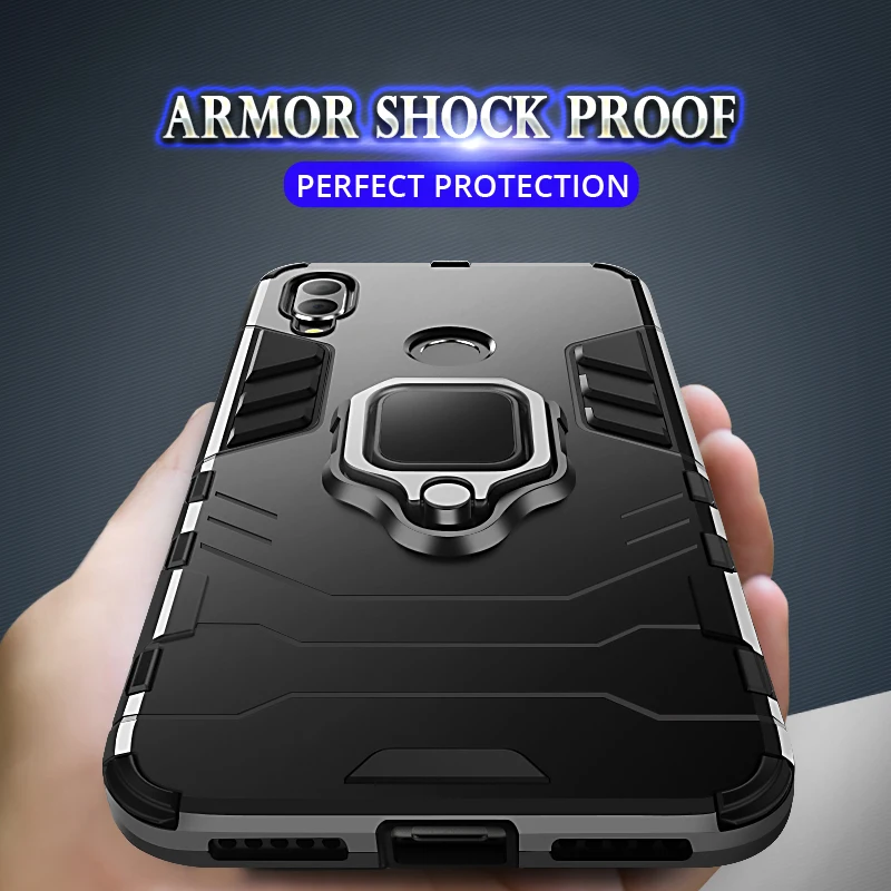 Чехол-Броня с кольцом для Xiao mi Red mi Note 8 7 6 K20 Pro 5 Plus 7A mi 8 SE mi 9 9T A1 A2 A3 Lite CC9E mi x 2s Max 3 Pocophone F1