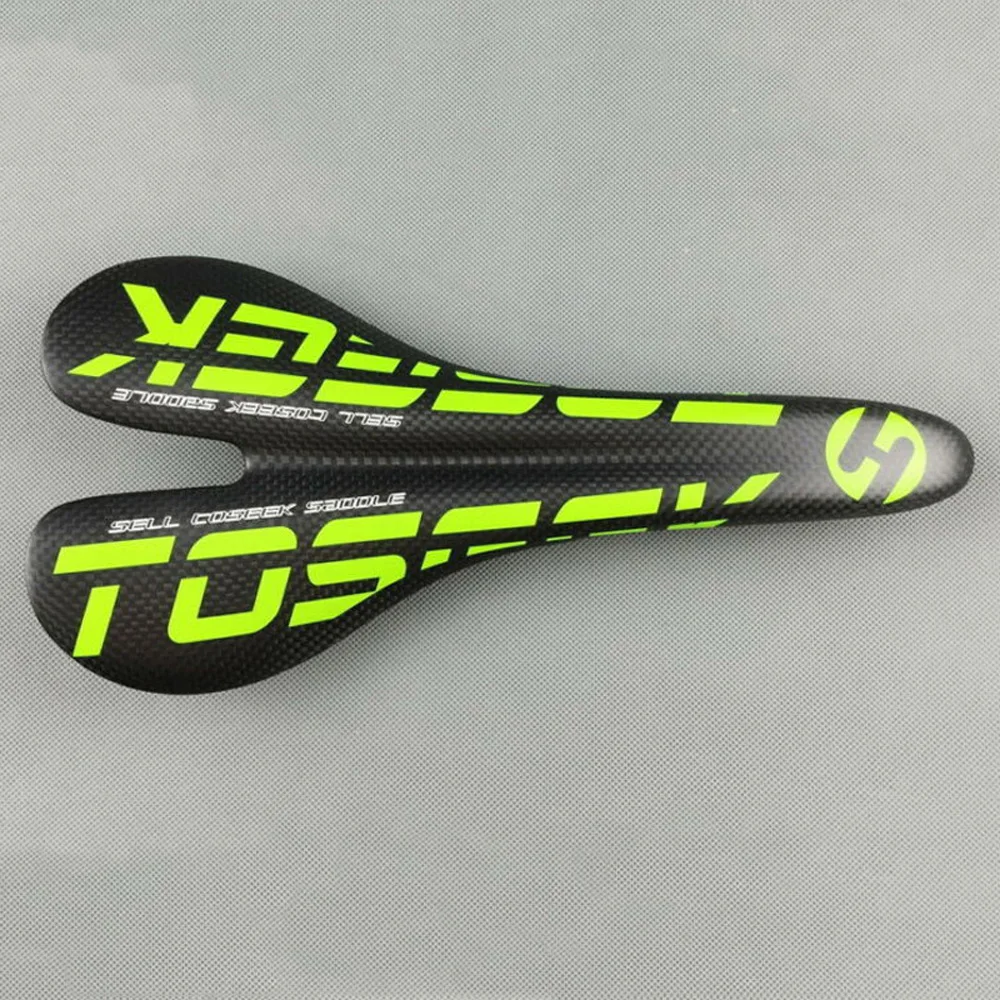 Тонкое мастерство TOSEEK MTB седло для горного велосипеда из углеродного волокна для езды на велосипеде, шоссейное Велосипедное Сиденье 135 мм твердое и прочное