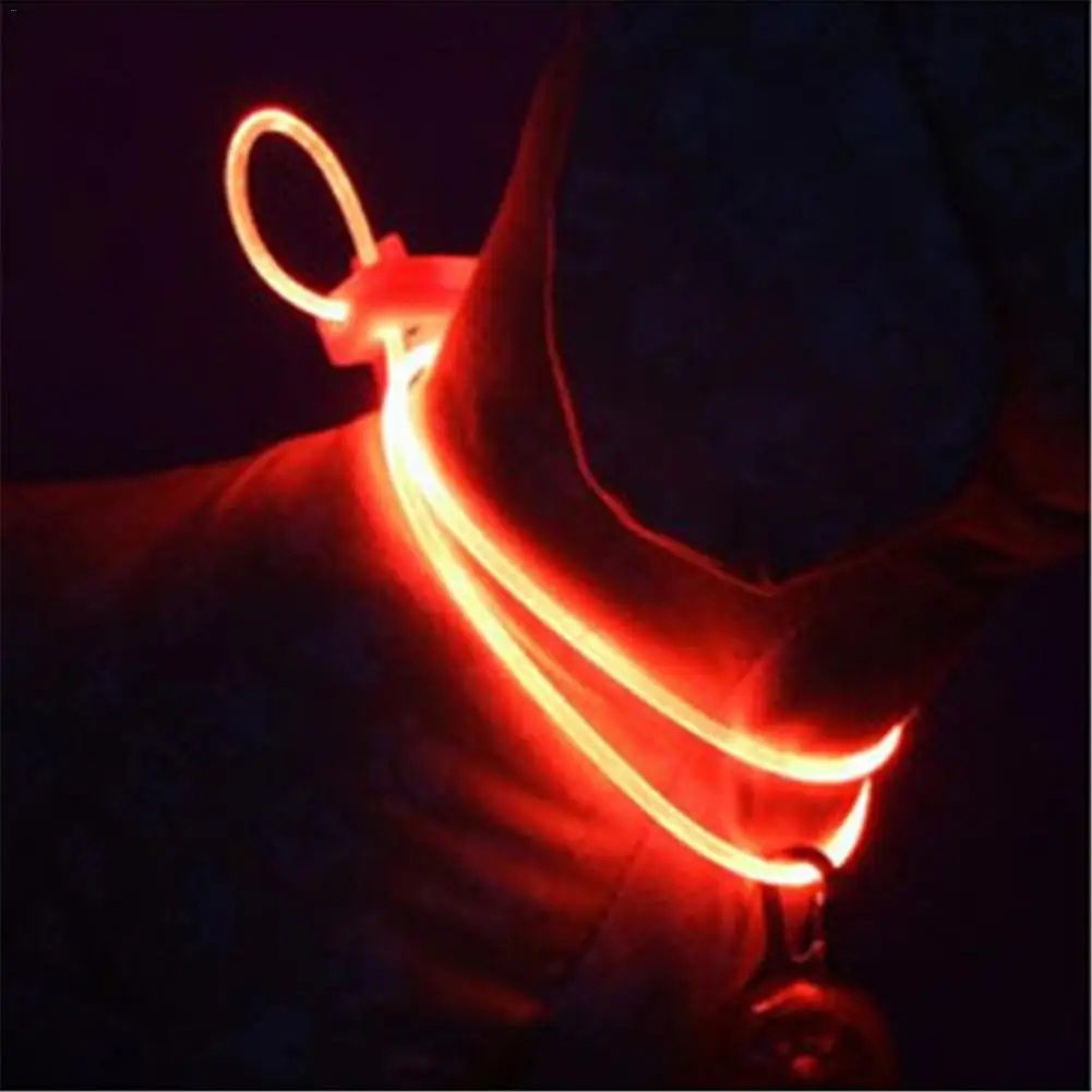 Pink Usb зарядка светодиод для домашних собак ошейник светящийся Регулируемый Pet защитные ошейники водостойкий мигающий свет ошейник для шеи - Цвет: Pink