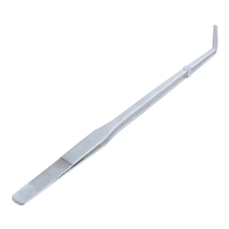 Plant Stainless Steel Curved Tweezer Clip for Fish Tank | Инструменты