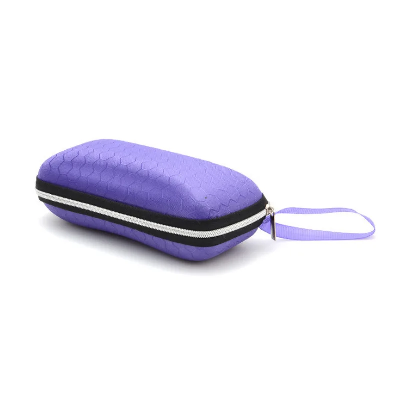 Purple Чехол для очков s Чехол для солнцезащитных очков для женщин коробка для очков с ремешком на молнии Чехол для очков s для мужчин - Цвет: Purple