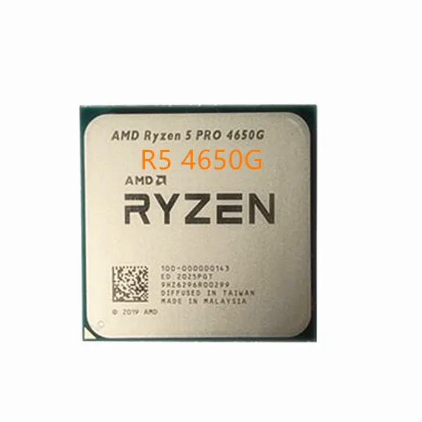 AMD Ryzen 5 PRO 4650G R5 PRO 4650G R5 4650G 3.7 GHz Six-Core Twelve-Thread  65W CPU Processor L3=8M Socket AM4