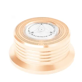 

Universal 50/60Hz Lp Vinyl Record Disc Turntable Stabilizer Clamp Aluminum Weight Clamp With Test Speed Bubble