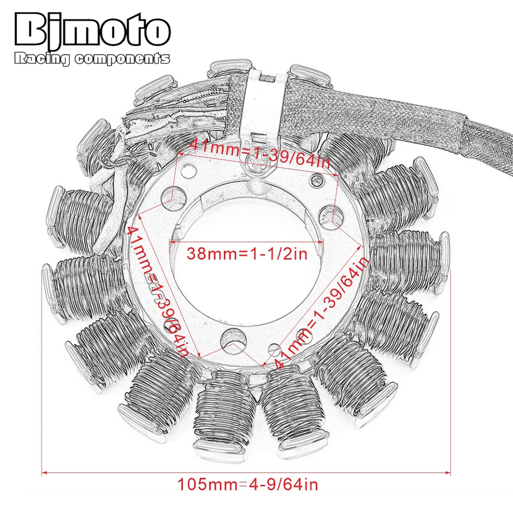 BJMOTO для Suzuki GSXR1000 GSXR 1000 2007-2008 мотоцикл зажигания Магнето статора катушка генератора 31401-41G10-000