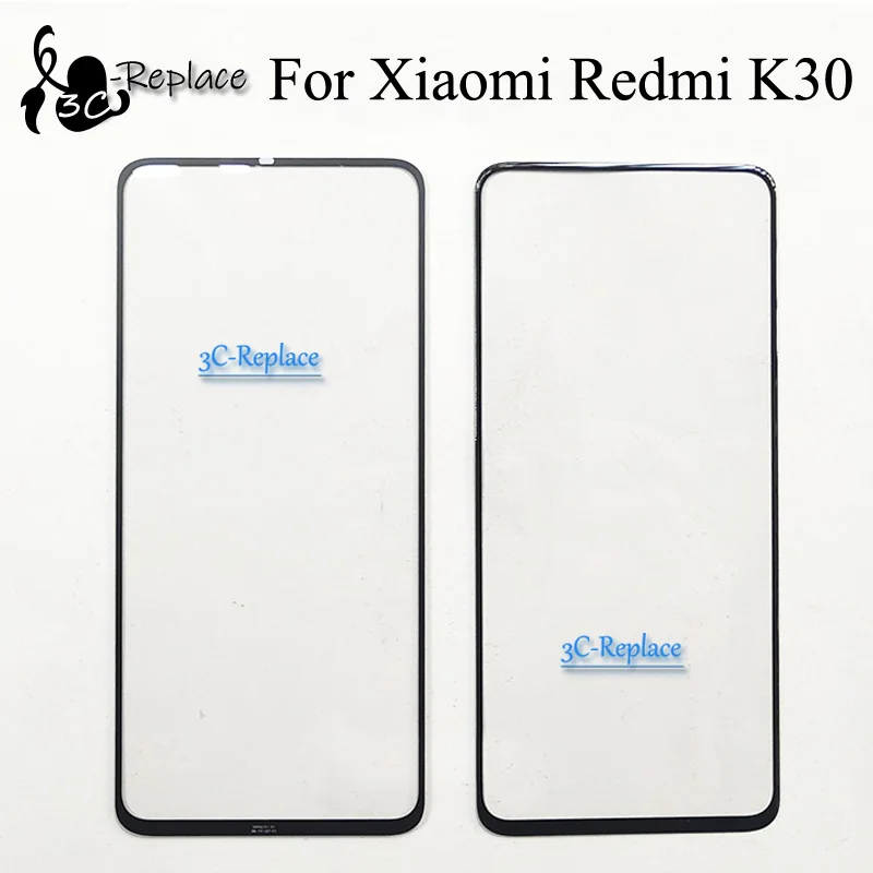 Черный 6 67 дюйма для Xiaomi Redmi K30 4G/5G M1912G7BE M1912G7BC Передний сенсорный экран стекло