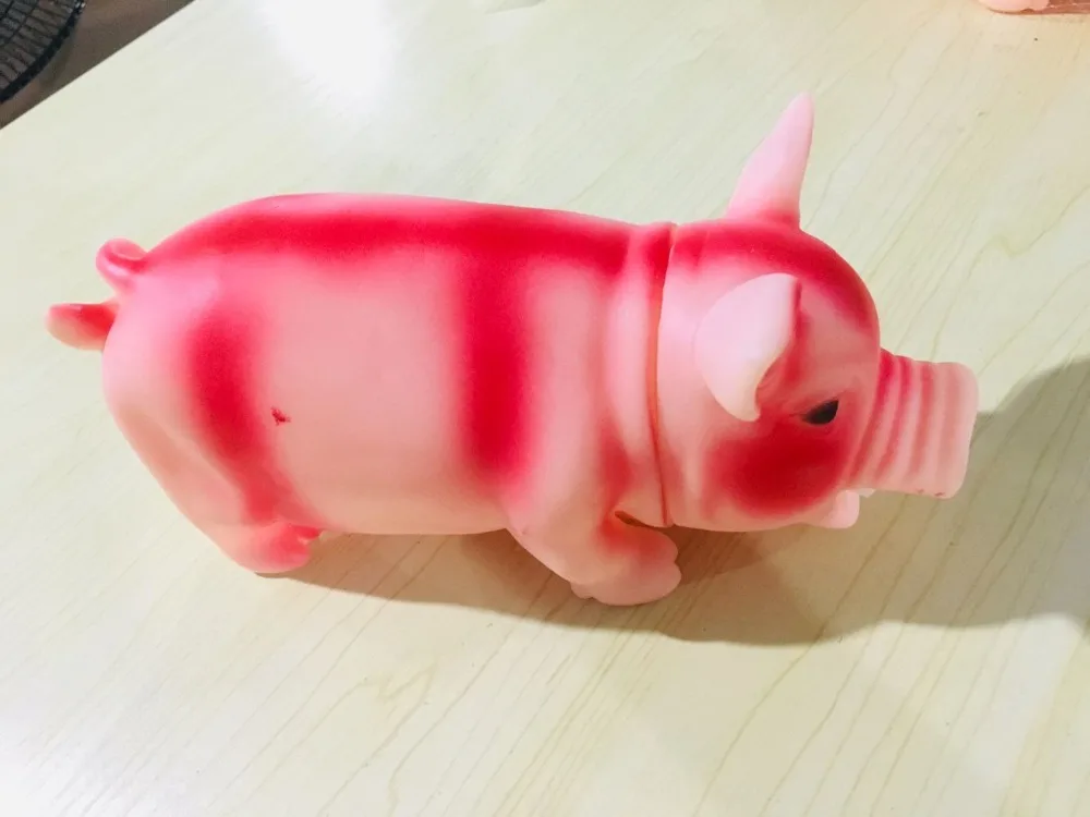 Чистка зубов собака кошка жевательная игрушка свинья писк милый резиновый питомец собака для игры со щенком свинья игрушка-пищалка со звуком