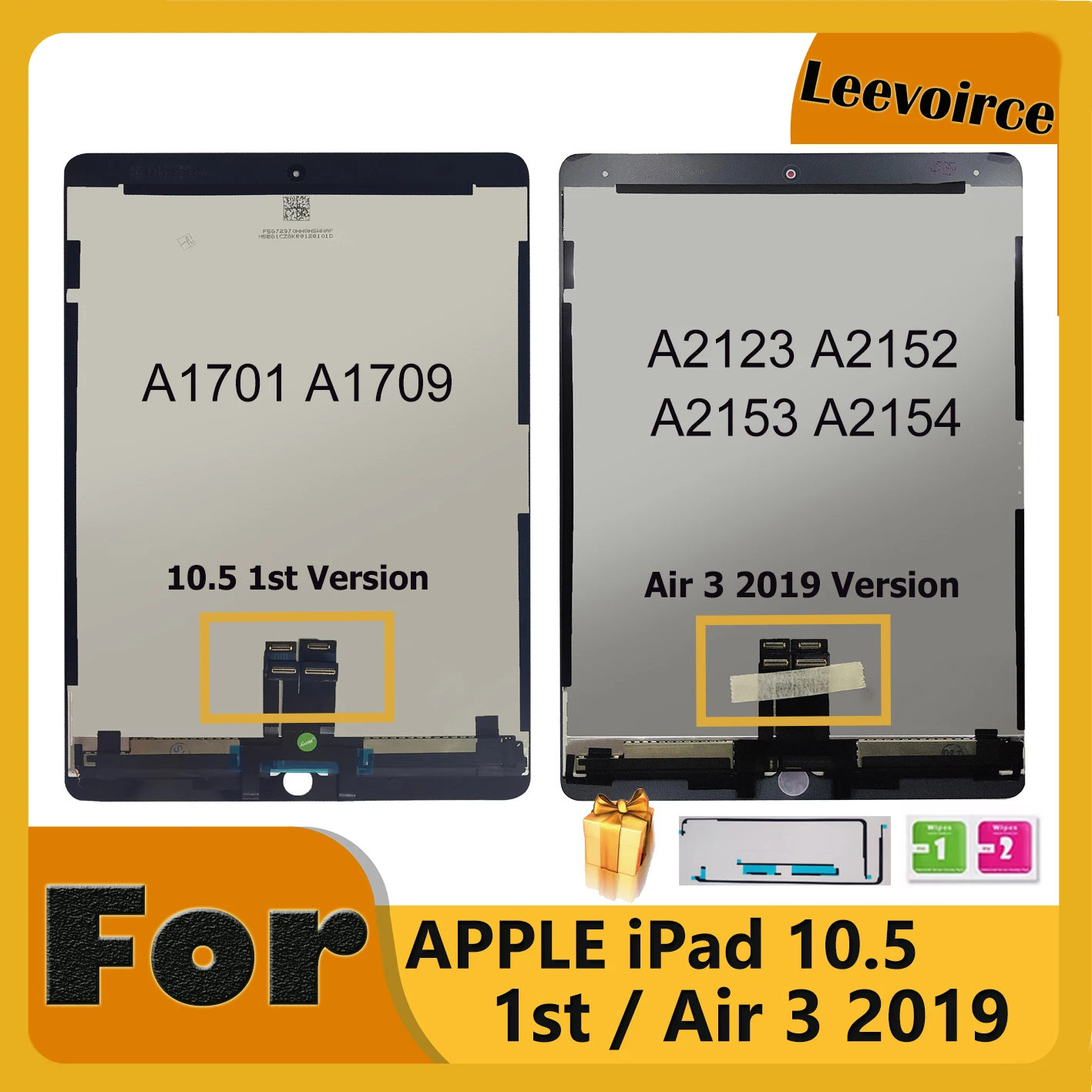 Ecran Apple iPad Air 3 Blanc A2152 A2123 A2153 A2154 Dalle LCD + Vitre Assemblé
