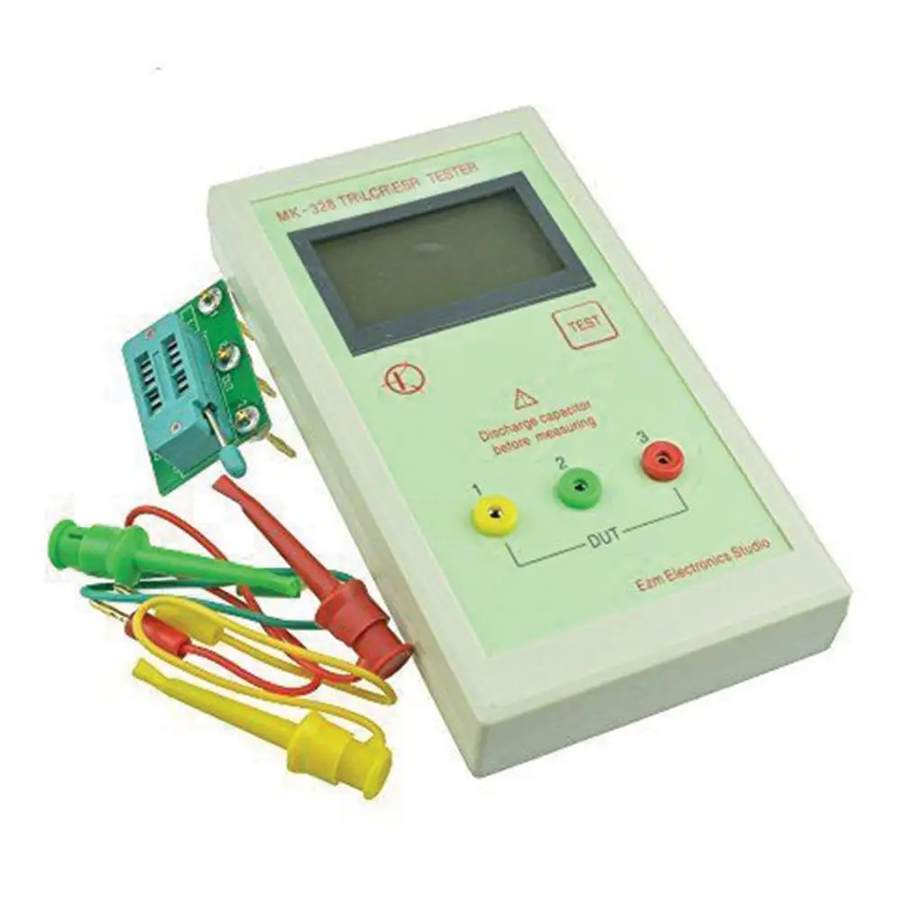 MK-328 TR LCR ESR Tester Transistor Inductance Capacitance Resistance ESR Meter without Battery White
