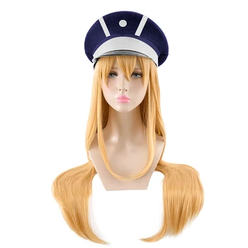 

DIFEI Cosplay Halloween Touken Ranbu Midare Toushirou High Temperature Resistant Fiber Synthetic Orange Long Straight Wig